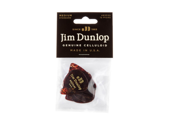 Dunlop 483P05 Medium Celluloid Pick (12-Pack) Dunlop 483P05 Medium Celluloid Pick (12-Pack)